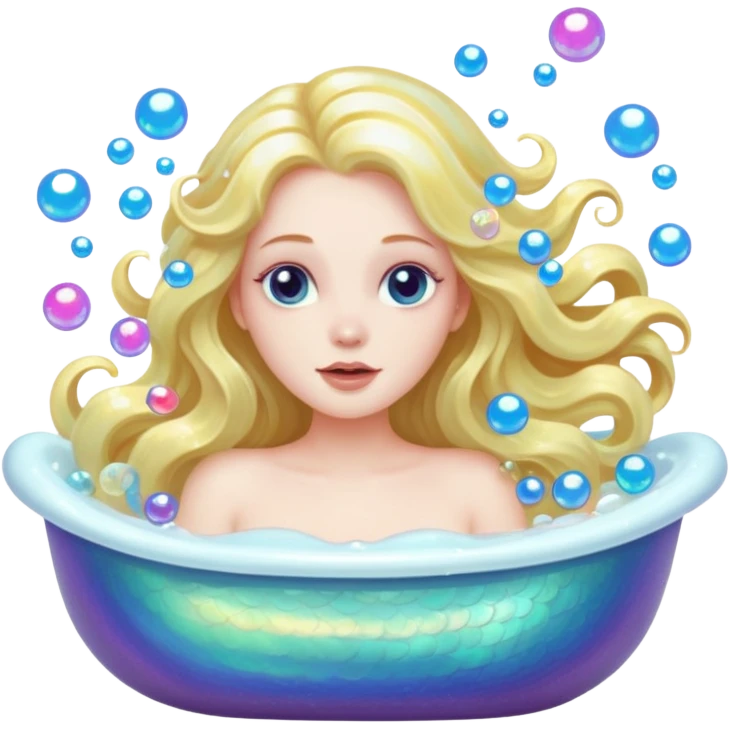Siren in the bathtub emoji