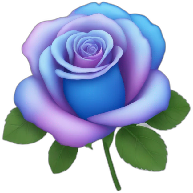 Cœur rose et bleu emoji