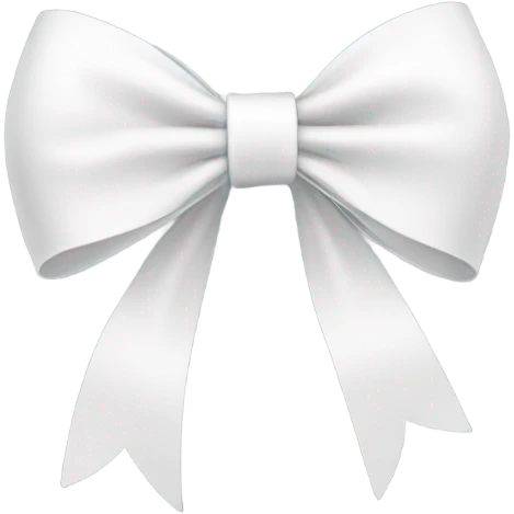 white bow emoji
