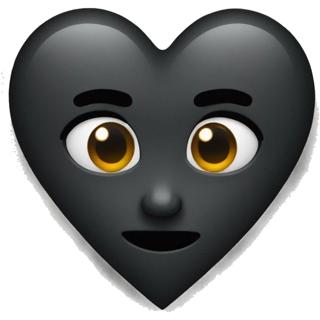Black heart  emoji