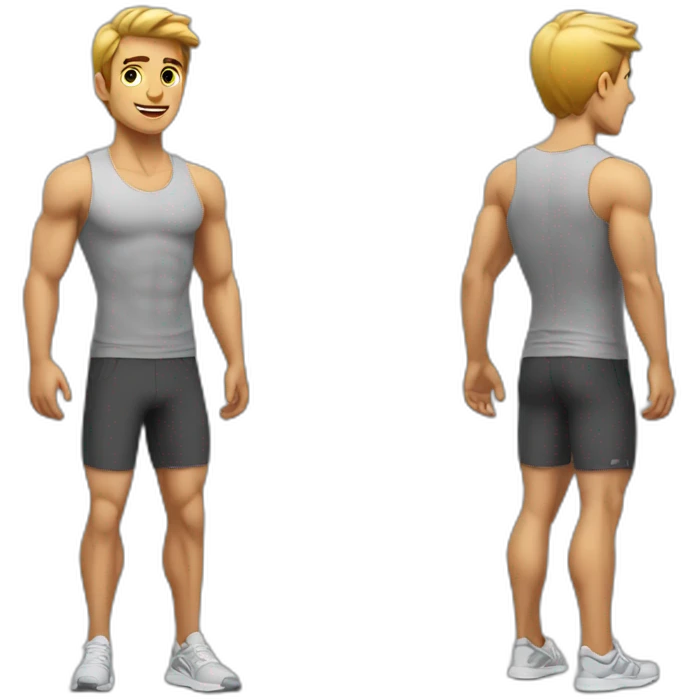 fitness guy full body emoji