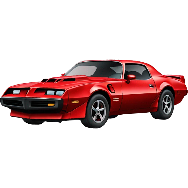 red trans Am car emoji