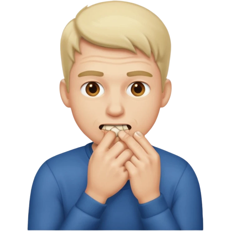 biting nail guy emoji