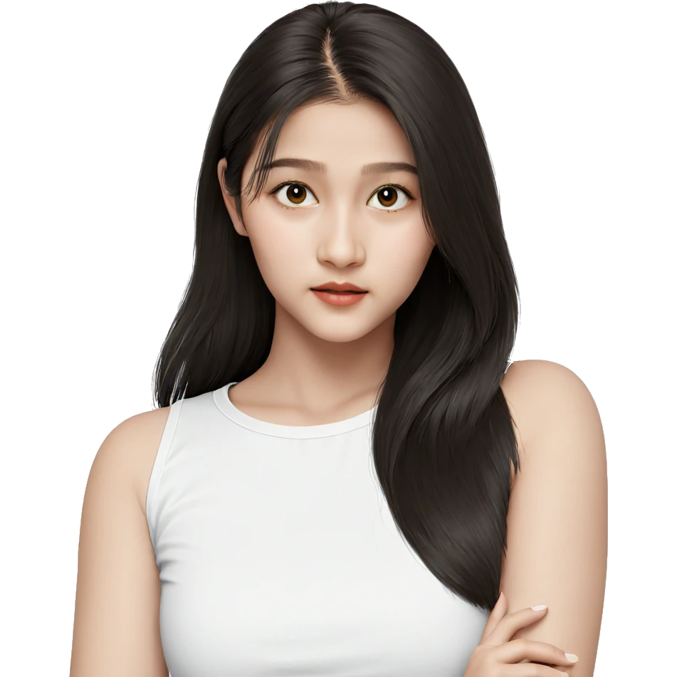 realistic portrait of a girl emoji