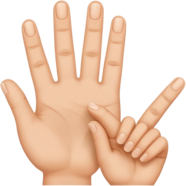 Fingers in a shape of a c emoji