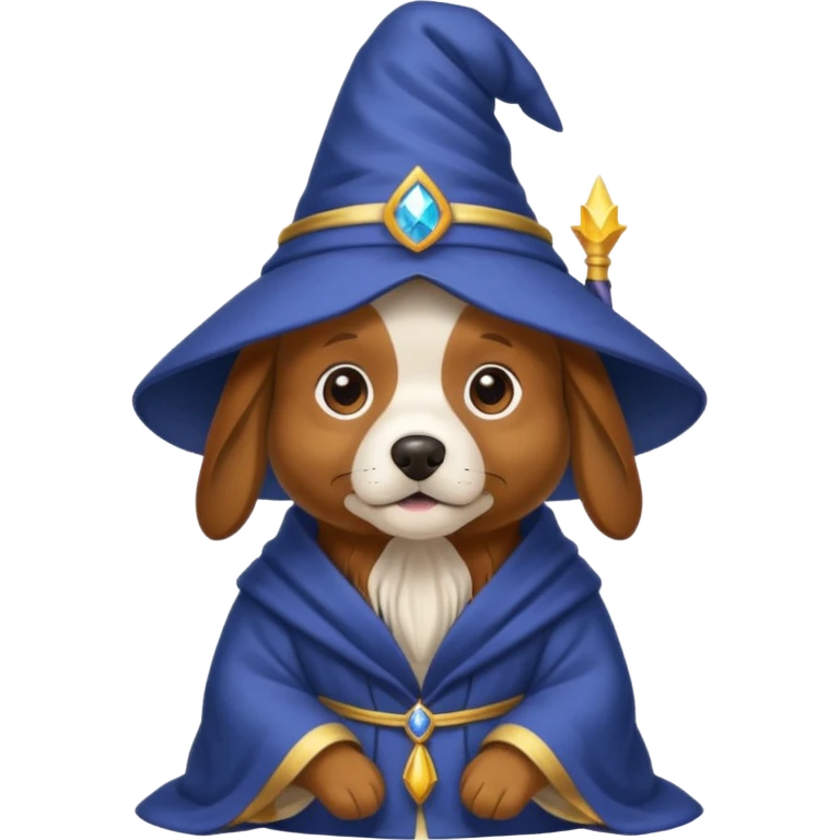 Dog wizard emoji