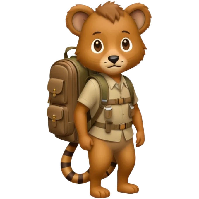  Safari Animal with Backpack  emoji