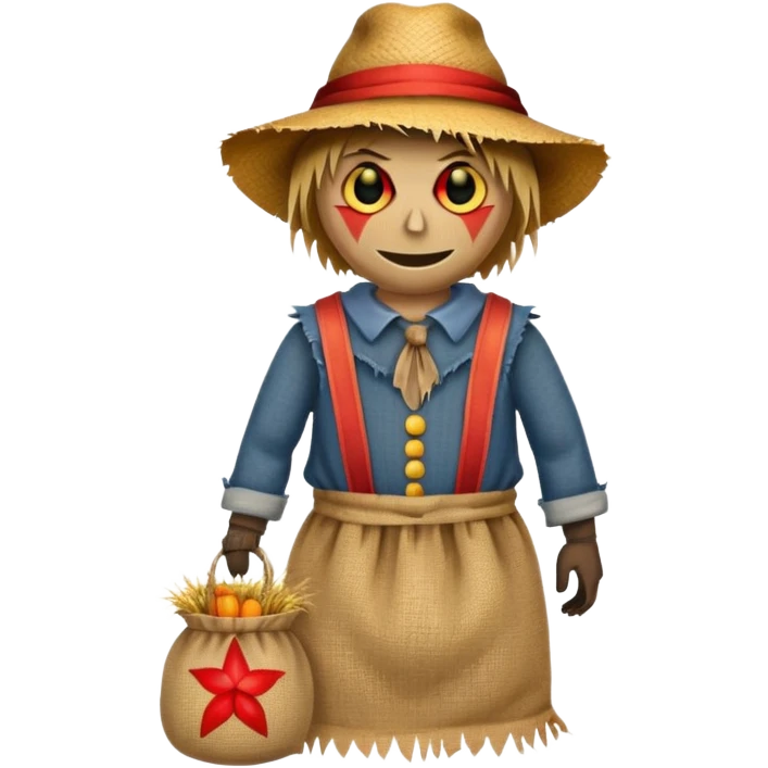 Scarecrow with Red Eyes emoji