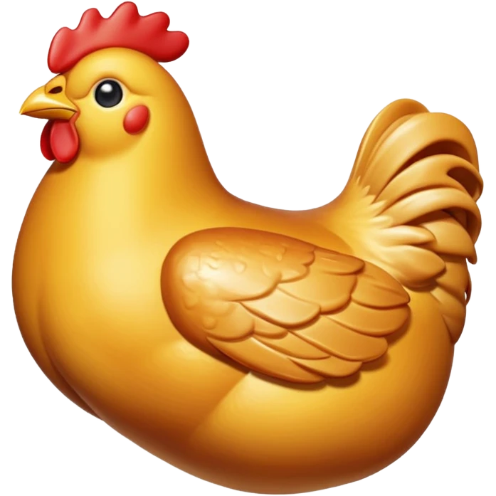 3D glossy chicken breast emoji emoji