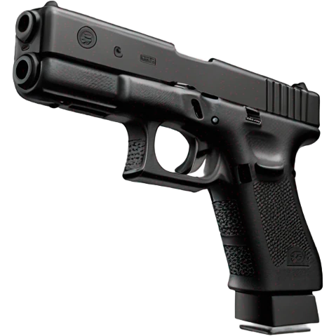 Glock with laser and extended mag emoji