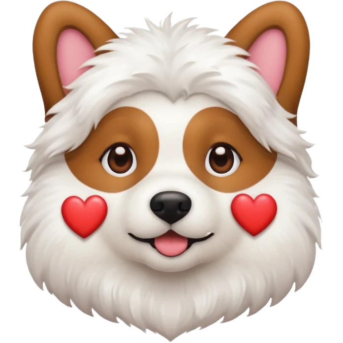 dog with Heart-Eyes Emoji emoji