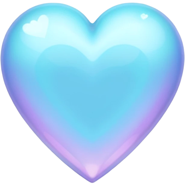 pastel goth heart with baby blue crystals emoji