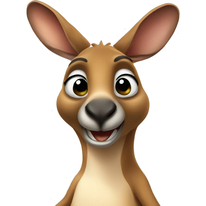 kangaroo pointing emoji