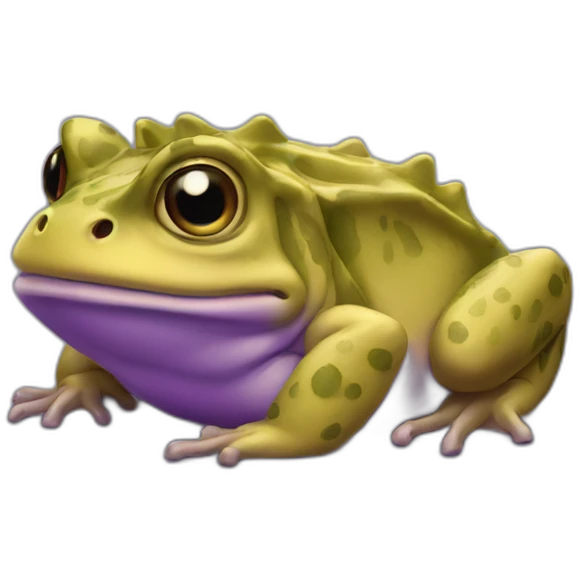 sad horned frog emoji
