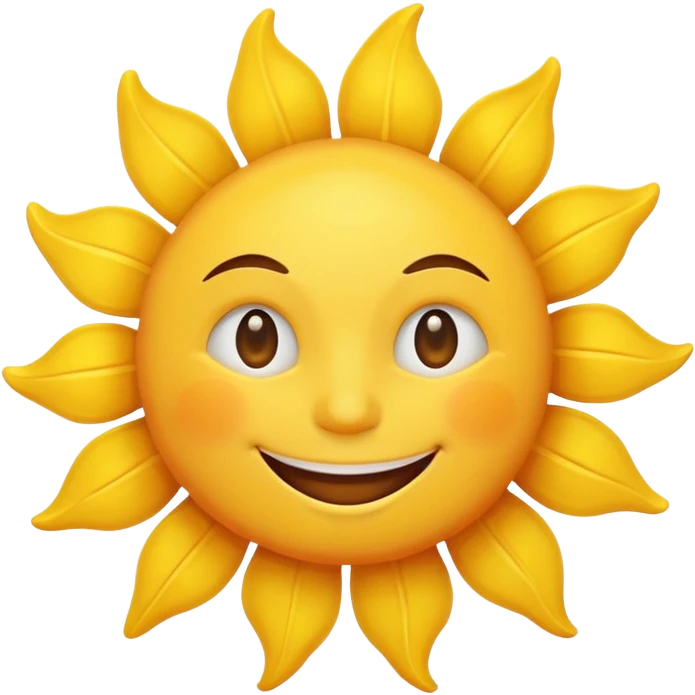 smiling sun emoji emoji