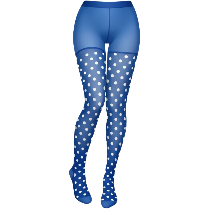 Blue tights with polka dots emoji
