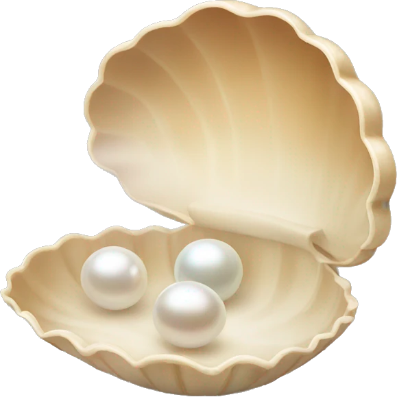 Clamshell with a pearl inside emoji