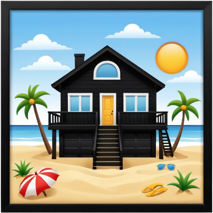 beach house emoji