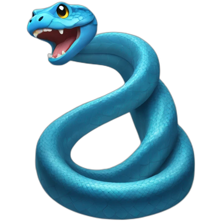 Blue Snake emoji
