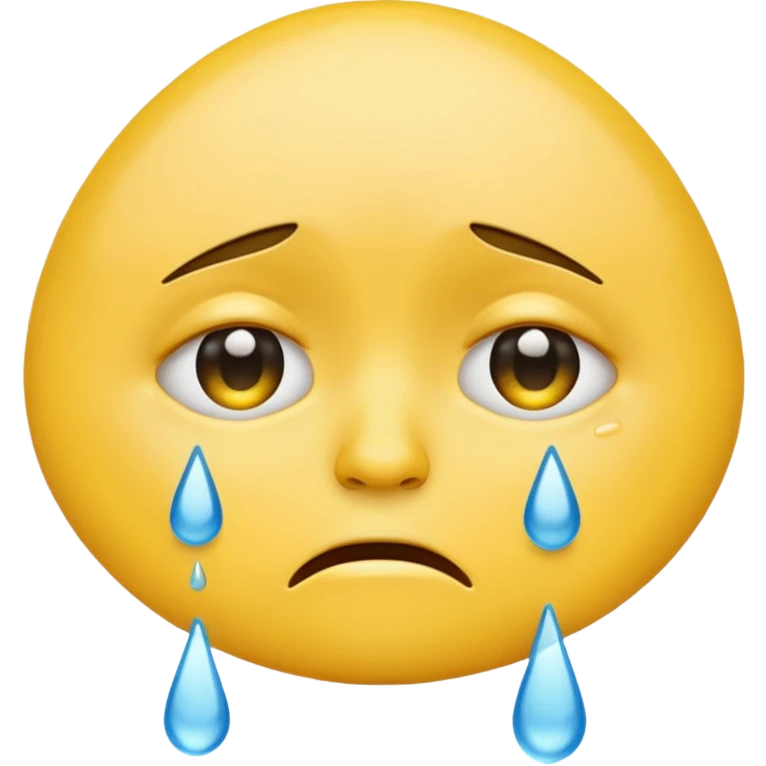 crying face emoji, expressive and clear emoji