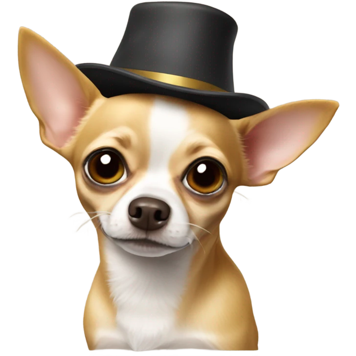 Chihuahua in hat emoji