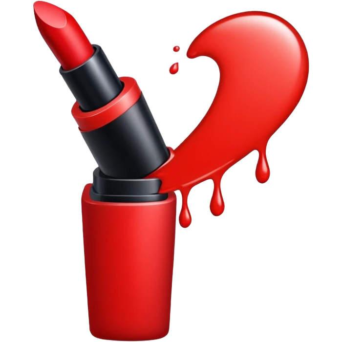 red lipstick mark emoji
