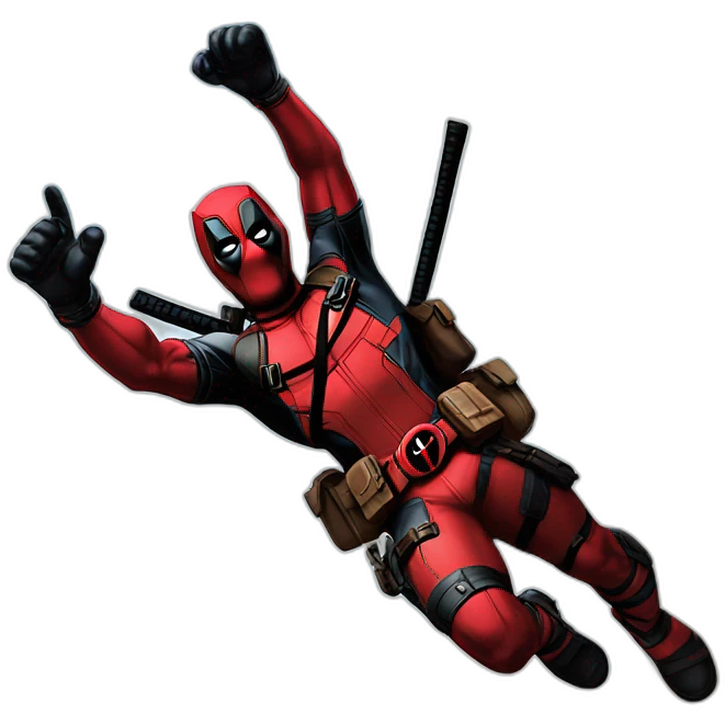 deadpool jump emoji