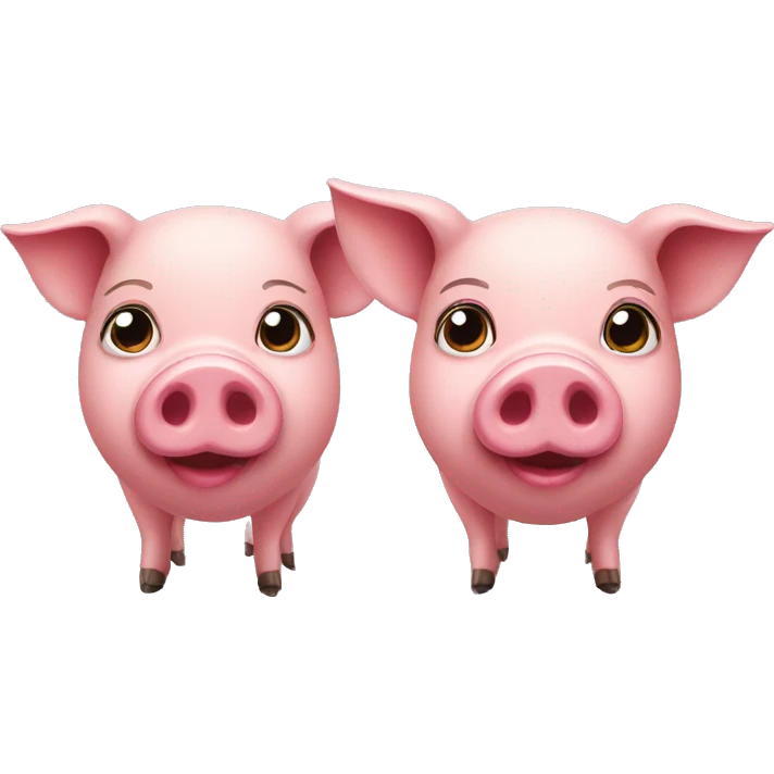 A pair of pigs  emoji