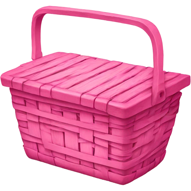 Pink picnic basket emoji