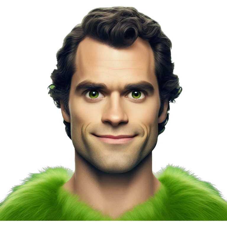 henry cavill as grinch emoji