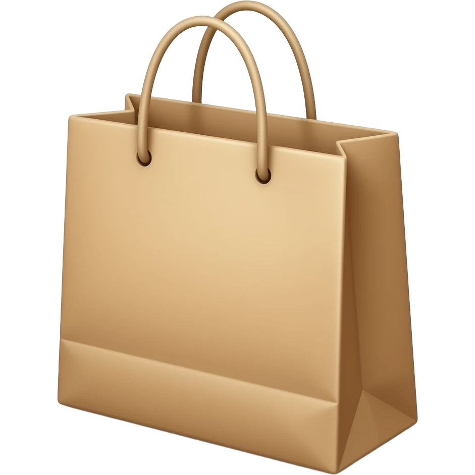 shopping brown paper bag emoji
