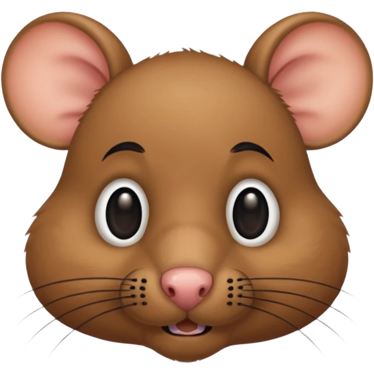 rat with black human mustache emoji