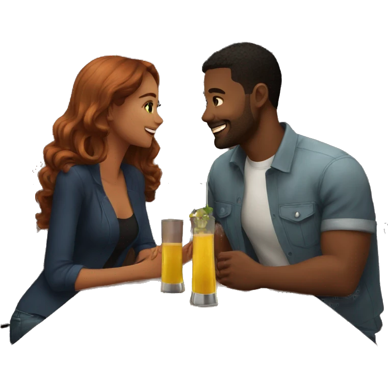 couple date in bar emoji