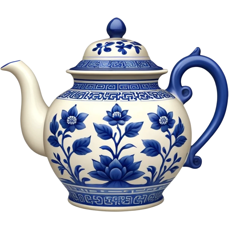 blue Chinese teapot emoji