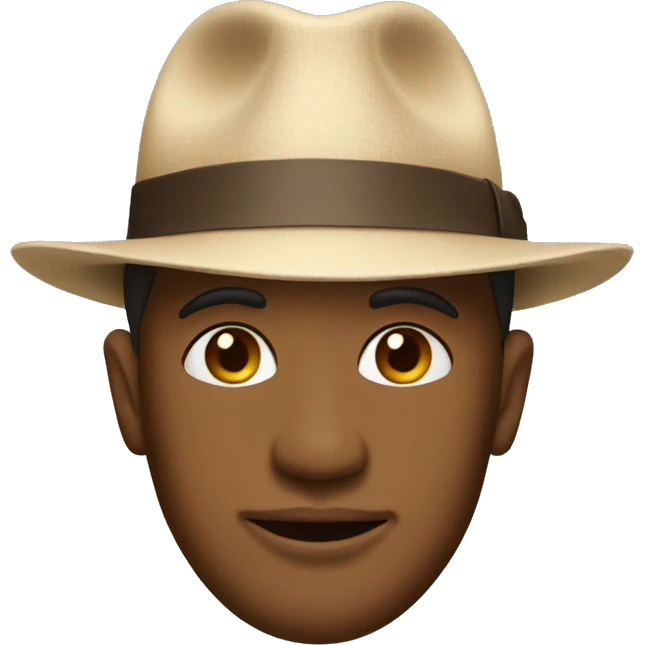 Beige fedora  emoji