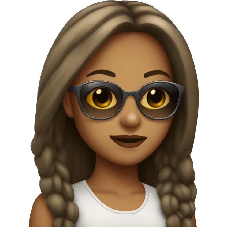 girl in sunglasses  emoji