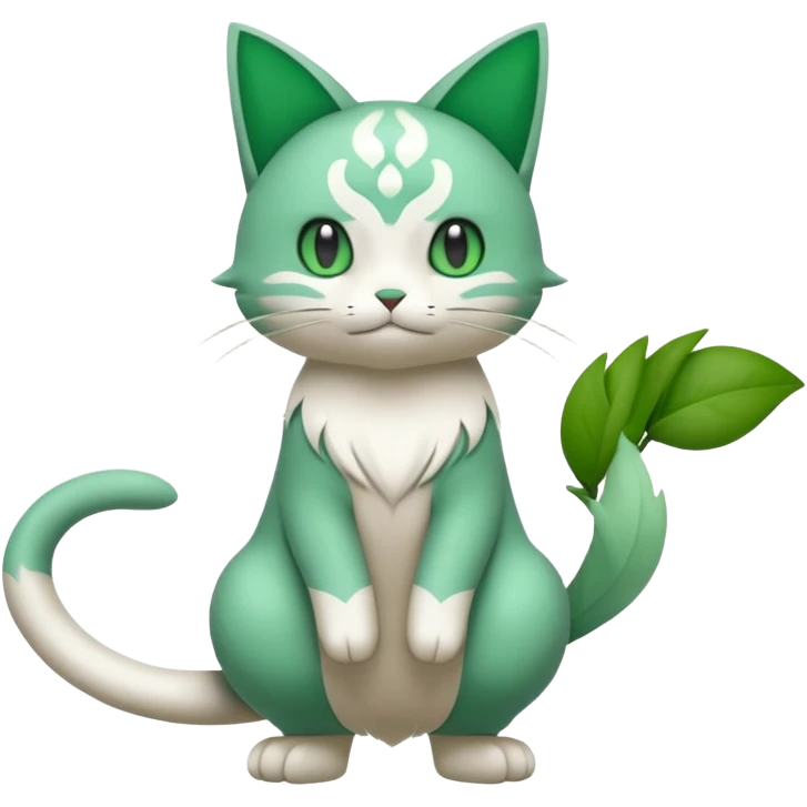 Sprigatito-Floragato-Meowscarada-Pokémon-Fakémon-animal-fusion (full body) emoji