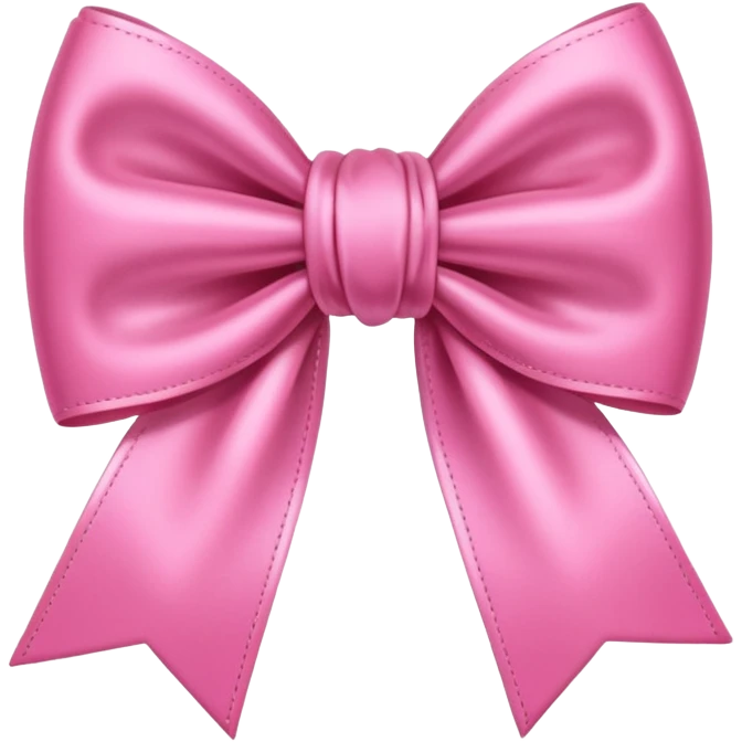A cute pink bow emoji emoji