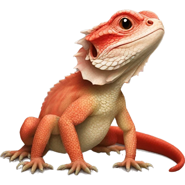 Red Pogona emoji