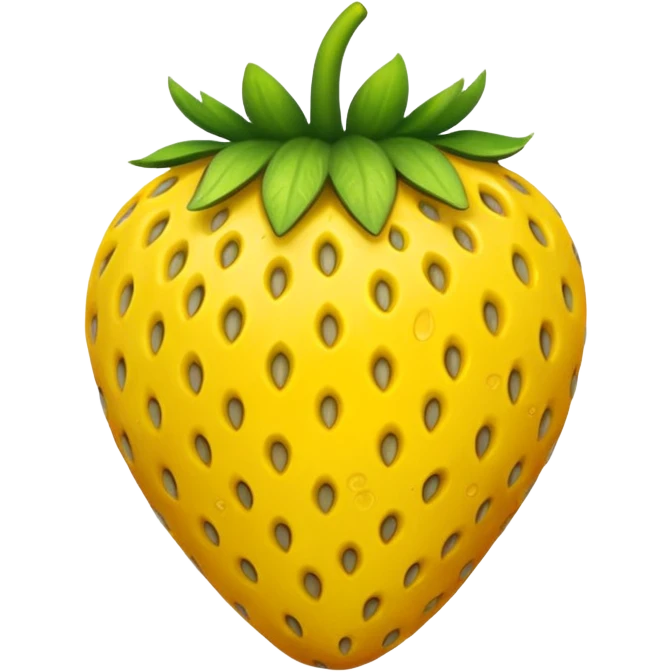 Strawberry: yellow seem emoji