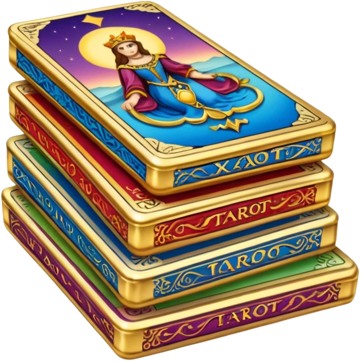 A stack of tarot cards emoji