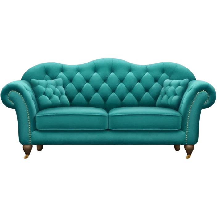 Teal couch emoji