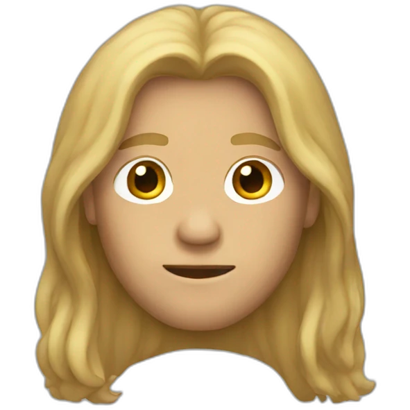 Man with long hair emoji