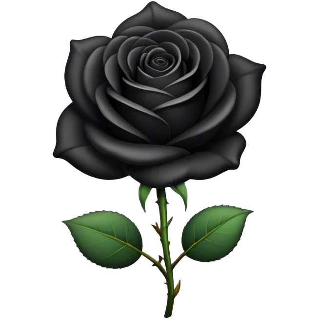 black rose  emoji