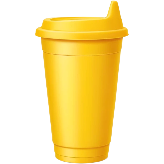 Yellow tumblr cup emoji
