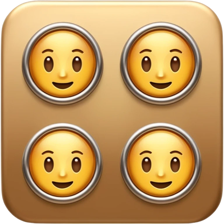 3D Brown golden apps and digital tools emoji