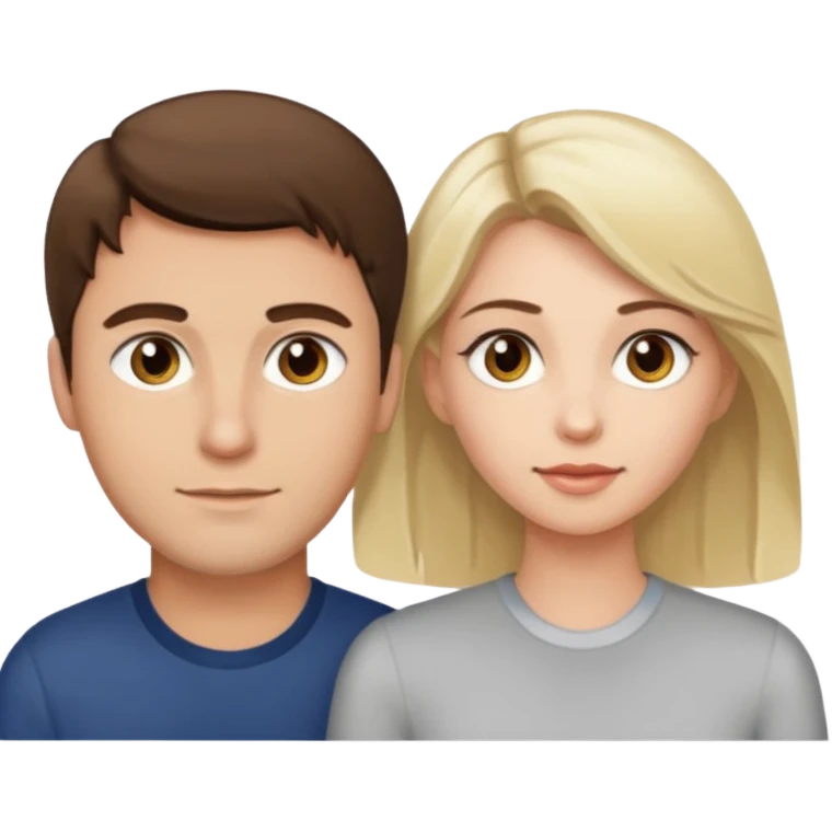 Light brown brunette man having sex with white blonde woman hazel eyes  emoji