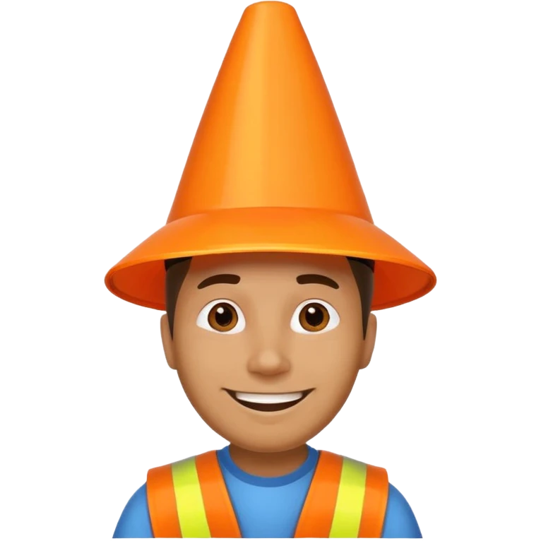 Orange cone man hdhdjdjxnchbdbs is back emoji