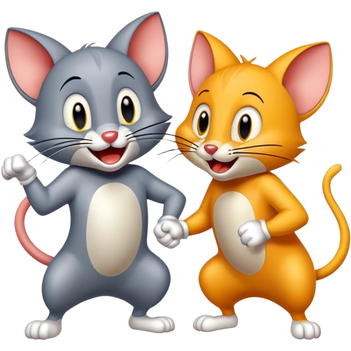 Tom and Jerry cartoon characters emoji