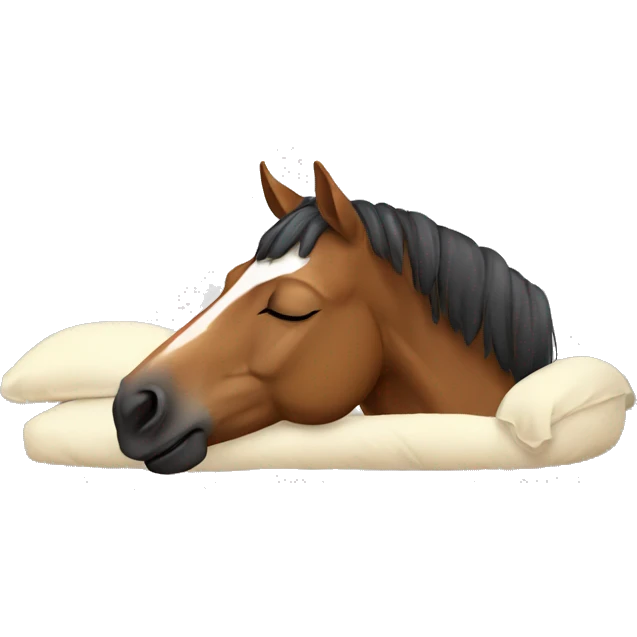 Horse sleep emoji
